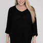 EESOME Plus Size Crew Neck Knit Sweater