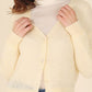 LILOU Wool Blended Sheer Cardigan
