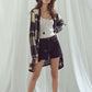 JADE by JANE Plaid Open Cardigan