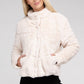 AMBIANCE APPAREL Fluffy Zip-Up Sweater Coat