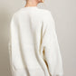 EESOME Long Sleeve Ribbed Sweater