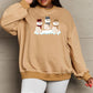 SIMPLY LOVE Full Size Snowmen Graphic Christmas Sweatshirt