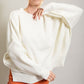EESOME Long Sleeve Ribbed Sweater