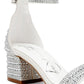 RAG & Co. Twerky Rhinestones Embellished Block Sandals