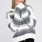 NUVI APPAREL Two Tone Drop Shoulder Sweater