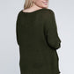 EESOME Plus Size Crew Neck Knit Sweater