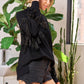 JADE by JANE Silver Studded Fringe Sleeve Sweater Top - JJT5009