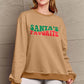 SIMPLY LOVE Full Size "SANTA'S FAVORITE" Round Neck Sweatshirt
