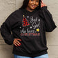 SIMPLY LOVE " Just a girl who loves Christmas" Full Size Graphic Sweatshirt
