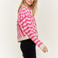 JADE by JANE Contrast pattern Cardigan Sweater
