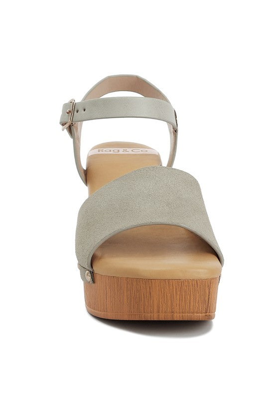 RAG & Co. Daniela Suede High Block Sandals
