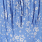 LILOU Light Blue Floral Puff Sleeve Dress