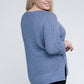 EESOME Plus Size Crew Neck Knit Sweater