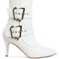 Ebera Chunky Buckle Strap Ankle Boots