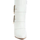 Ebera Chunky Buckle Strap Ankle Boots