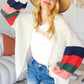 HAPTICS Full Size Color Block Open Front Cardigan