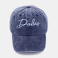 ZENANA Washed "DALLAS" Embroidered Baseball Cap