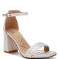 RAG & Co. Klebba Pearls Embellished Satin Sandals