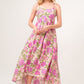 AND THE WHY Floral High-Low Hem Cami Dress
