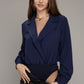 NUVI APPAREL Collared Long Sleeve Bodysuit