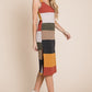 JADE by JANE Knit Color Block Pencil Tank Casual Dress