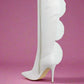 RAG & Co. Chinkara Sheer Big Rose Detail Long Boots
