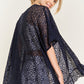 LACE OVER SIZE RUFFLE KIMONO