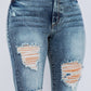 GJG DENIM Storm Bell Bottom Womens Jean