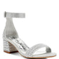 RAG & Co. Twerky Rhinestones Embellished Block Sandals