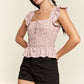 JADE by JANE Plus-size Floral Print Ruffled top