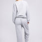 NUVI APPAREL Textured Fabric Top and Pants Casual Set