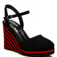 RAG & Co. Luxurious Manifest Dual Tone Wedge Sandals