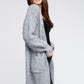 BIBI Twist Knitted Open Front Cardigan with Pockets