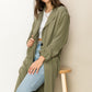 HYFVE Long Button Front Cool Oversized Coat