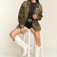 JADE BY JANE Faux Fur and Suede Jacket JJO5028