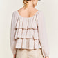 JADE by JANE Tiered flounce designed Top JJT5023