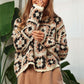 DAVI & DANI Crochet Patchwork Round Neck Pullover Sweater Top