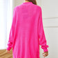 DAVI & DANI Solid Mock Neck Long Sleeve Knit Sweater