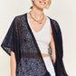 LACE OVER SIZE RUFFLE KIMONO