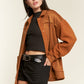 JADE BY JANE Faux Fur and Suede Jacket JJO5028P