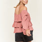 JADE by JANE Tiered flounce designed Top JJT5023