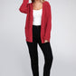 ZENANA Melange Open Front Sweater Cardigan