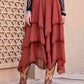 CLAUDIA G Tasha Tiered Midi Skirt