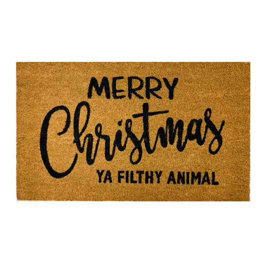 Merry Christmas Ya Filthy Animal Door Mat