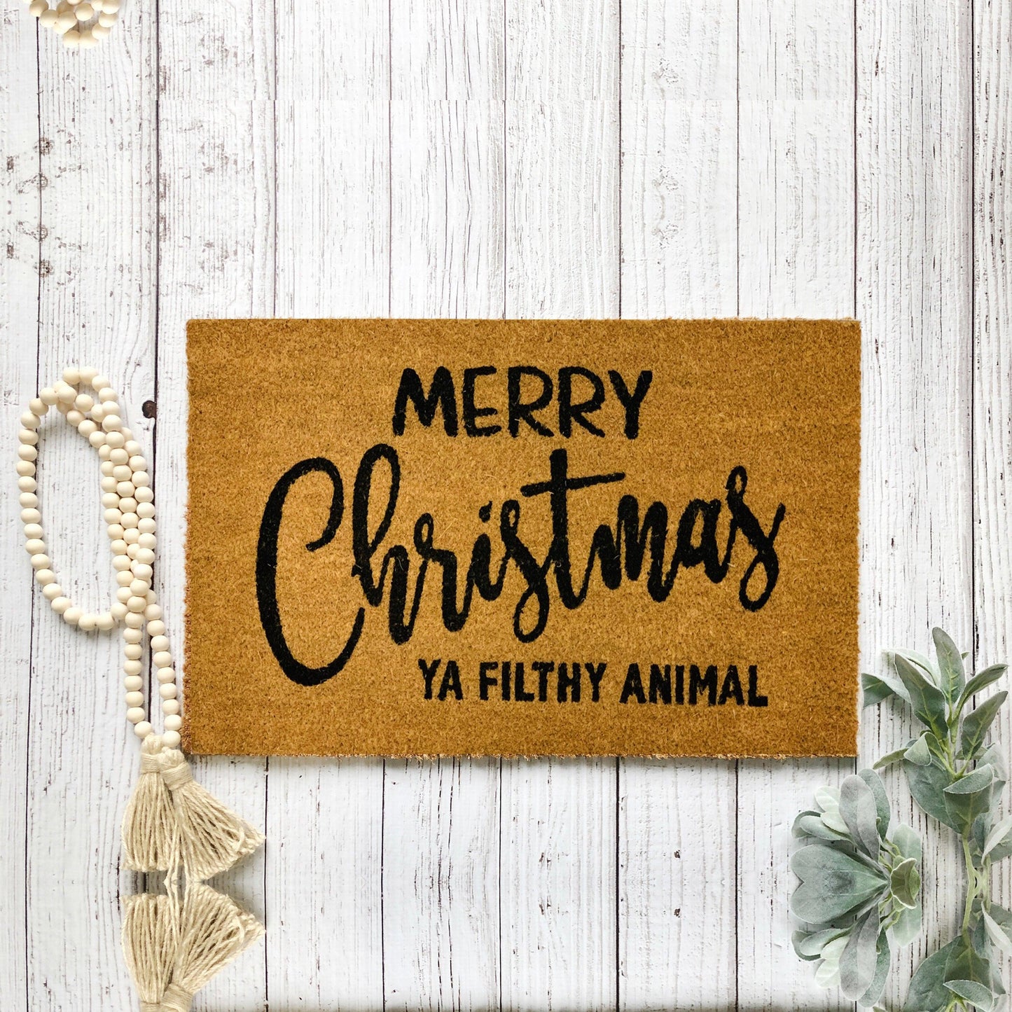 Merry Christmas Ya Filthy Animal Door Mat