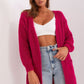 ITALY MODA European Acrylic Open Cardigan with Pockets model 187478