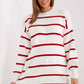 FACTORY PRICE Long Casual Striped Pullover Sweater-model 187505