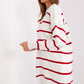 FACTORY PRICE Long Casual Striped Pullover Sweater-model 187505