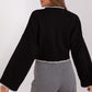 FACTOR PRICE Chic European Bell Sleeves Cropped Sweater- Jumper-model 187513