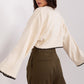 FACTOR PRICE Chic European Bell Sleeves Cropped Sweater- Jumper-model 187513